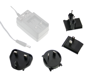 AC Plug Set for GE Series Interchangeable Plugtop Adapters from Meanwell