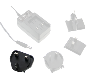 UK AC Plug for GE Series Interchangeable Plugtop Adapters from Meanwell
