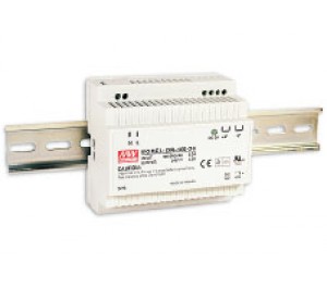 Mean Well DR-100-24 100.8W 24V 4.2A Single Output AC-DC DIN RAIL Power Supply from Power Supplies Online
