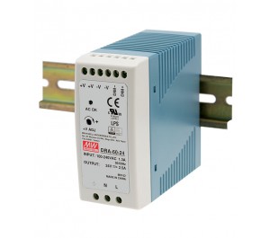 DRA-60-24 60W 24V 2.5A Din Rail Power Supply