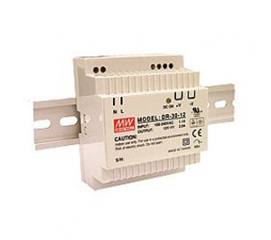 Mean Well DR-30-5 15W 5V 3A  Single Output AC-DC DIN RAIL Power Supply from Power Supplies Online