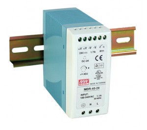 Mean Well MDR-40-12 40W 12V 3.33A  Single Output AC-DC DIN RAIL Popwer Supply from Power Supplies Online