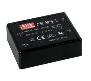 PM-05-24 5.52W 24V 0.23A Encapsulated Power Supply