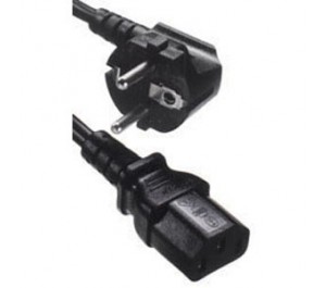 European Mains Lead - IEC320 C13 to Shuko Euro Plug