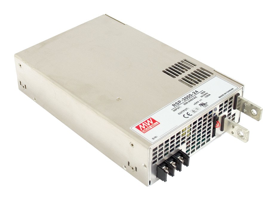RSP300024 is a 3000W 24V 125A Single Output Enclosed Power Supply