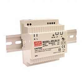 DR-30-15 30W 15V 2A  Single Output AC-DC DIN RAIL Power Supply from Power Supplies Online